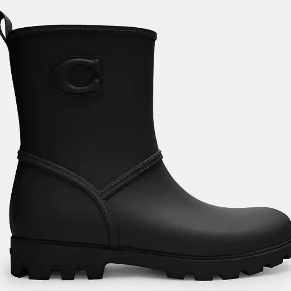 COACH RYDER RUBBER RAIN BOOTS